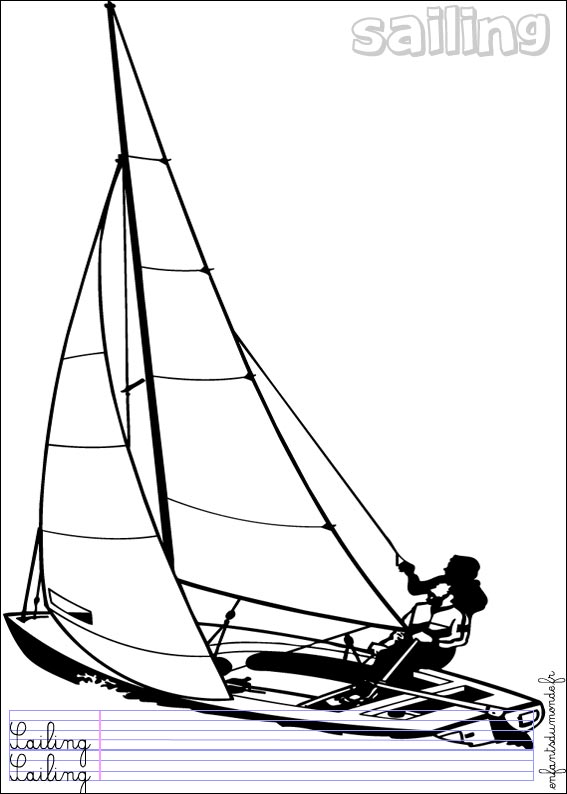 coloriage voile 1